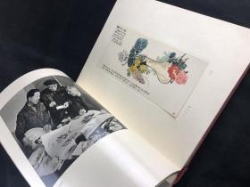 上海1949 1959 五九年八開精裝布面畫集,上海當時景物時事事件藝術,彩色畫面多為貼頁式裝幀,更有娟面彩印貼頁 上海畫冊編輯委員會